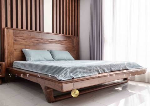 Giường ngủ gỗ óc chó V'POLITE GN-03